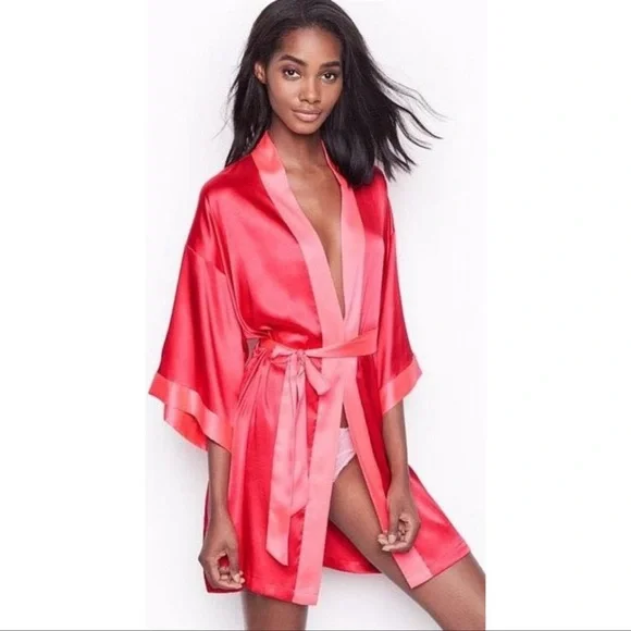 Victoria's Secret | Intimates & Sleepwear | Victorias Secret Hot Pink Kimono  | Poshmark